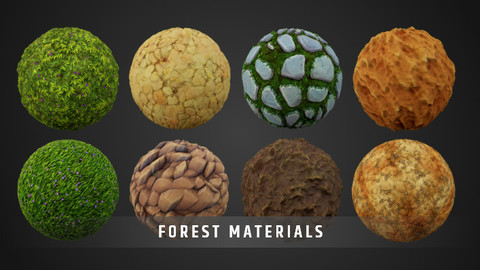 Stylized Fantasy Forest Material Pack