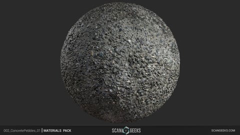 Concrete Pebbles 01 - Photogrammetry PhotoScan