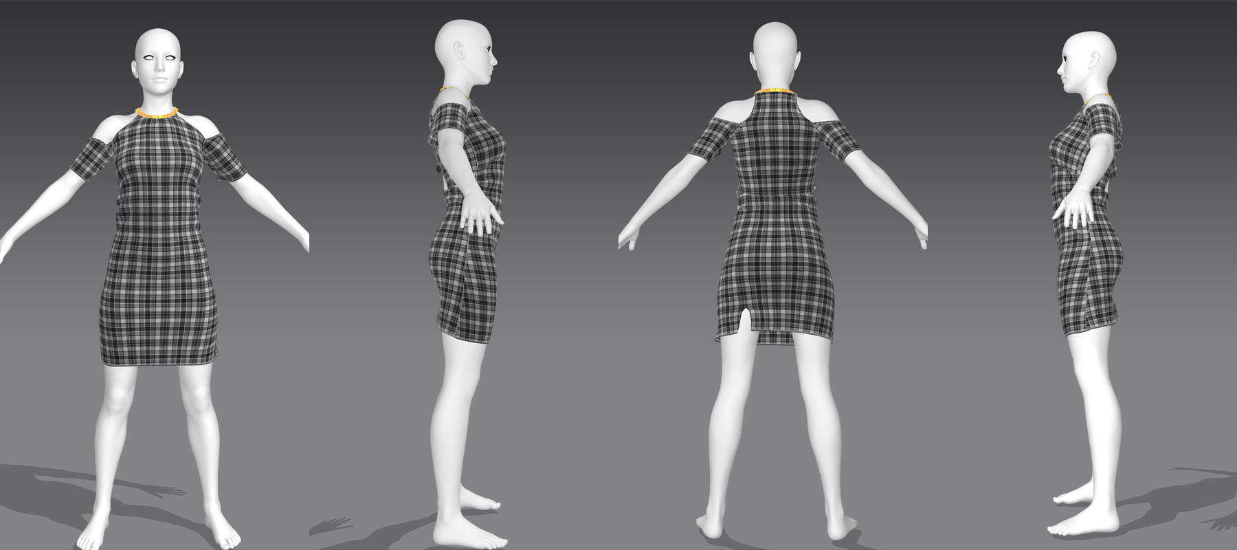 ArtStation - DRESS SET 01. Marvelous Designer,Clo3d ...