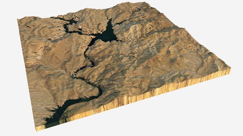 Canyon Lake 3D Model