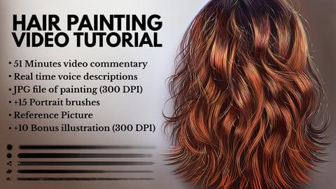 Hair Painting In Photoshop - Video Tutorial