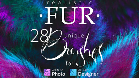 Realistic FUR Brushes for Affinity Photo & Designer