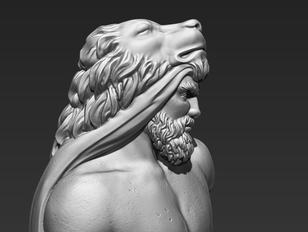 ArtStation Hercules Greek Statue Resources