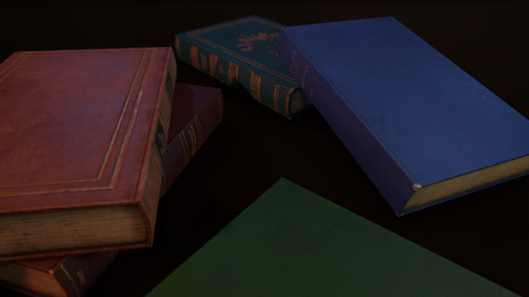 Old Books - PBR Model