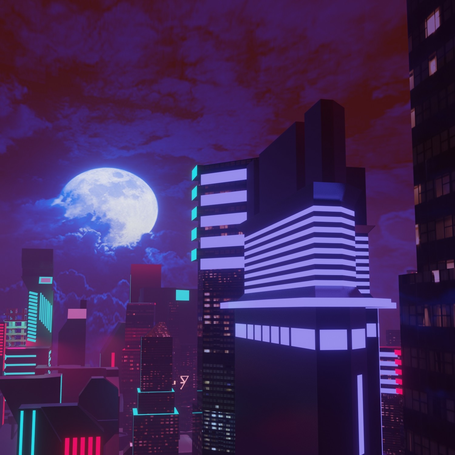 ArtStation - Neon City 1.0 | Resources