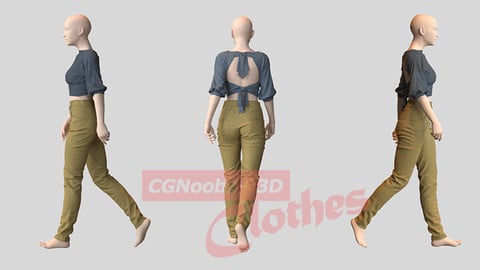 Women Summer Blouse - 33 Marvelous Designer and Clo3D