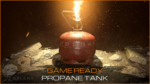 Propane Tank - Game Ready Scan Based Model
