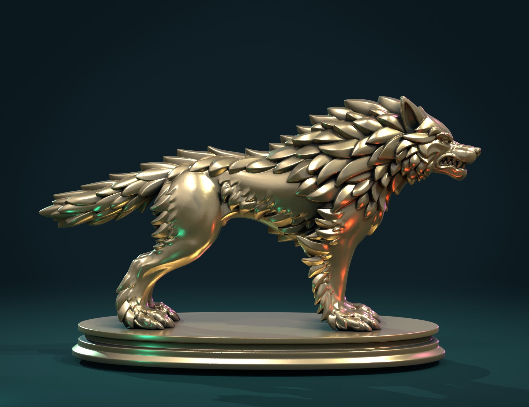 ArtStation - Wolf Sculpture | Resources