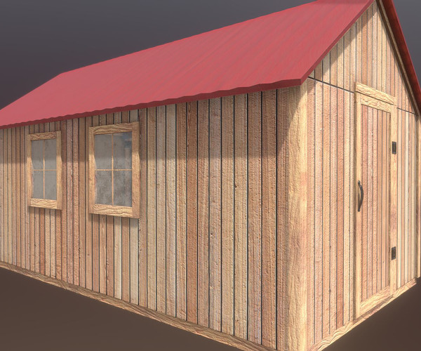 ArtStation - Game Ready Modular Shed | Game Assets