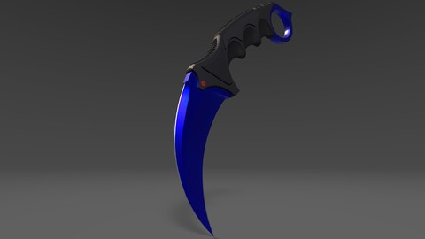 Karambit knife Sapphire