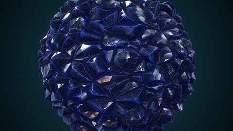 4k PBR Texture Of Glowing Crystal