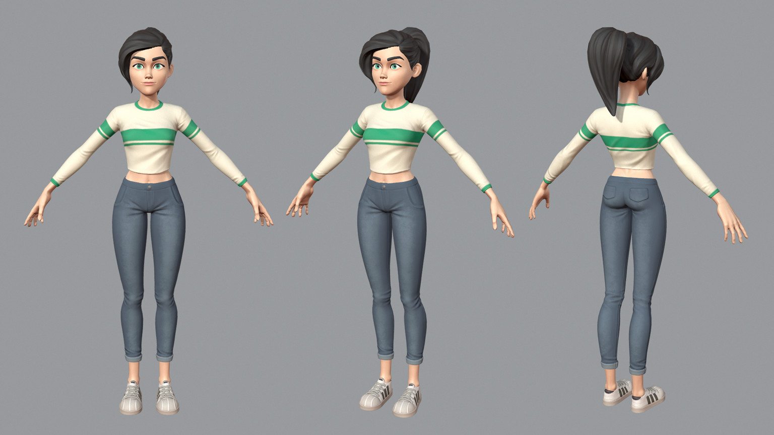 ArtStation - Cartoon girl | Resources