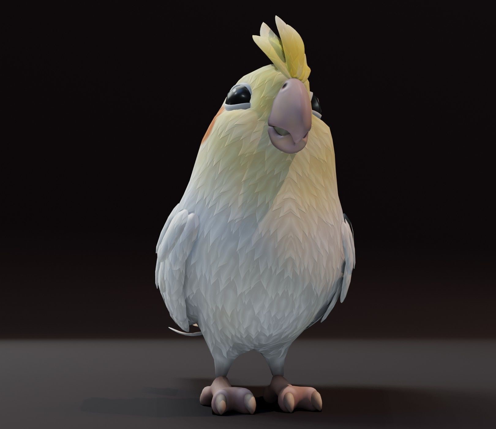 3D Disco - Cartoon Parrot Bird 3D Model