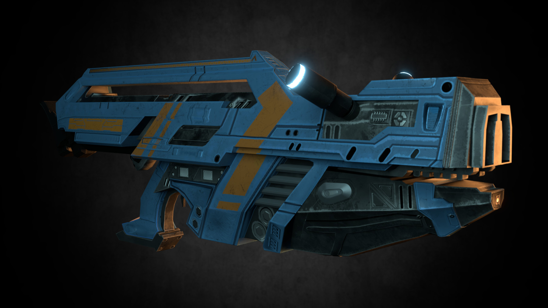 ArtStation - Purger Sci-Fi Rifle | Game Assets