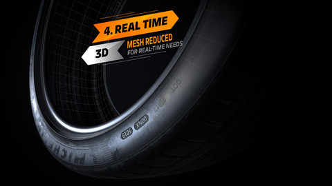 Low Poly 3D Tire, PBR Texture Set