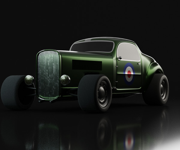ArtStation - Hot Rod - Game-ready car | Game Assets