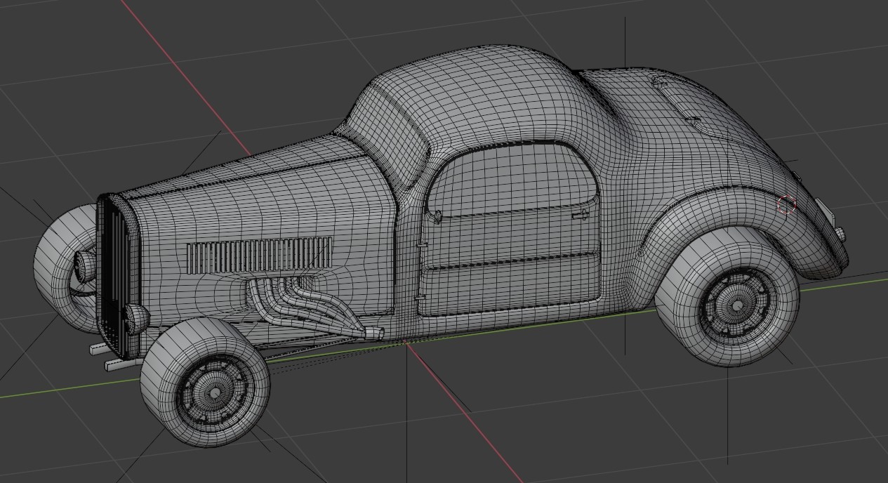 ArtStation - Hot Rod - Game-ready car | Game Assets