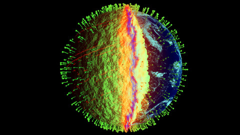 Corona - earth transition