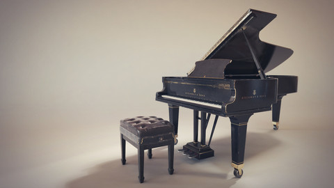 [MESH][UNWRAPPED] Grand Piano