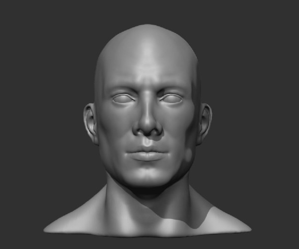 ArtStation - Realistic Male Head 3D Model | Game Assets