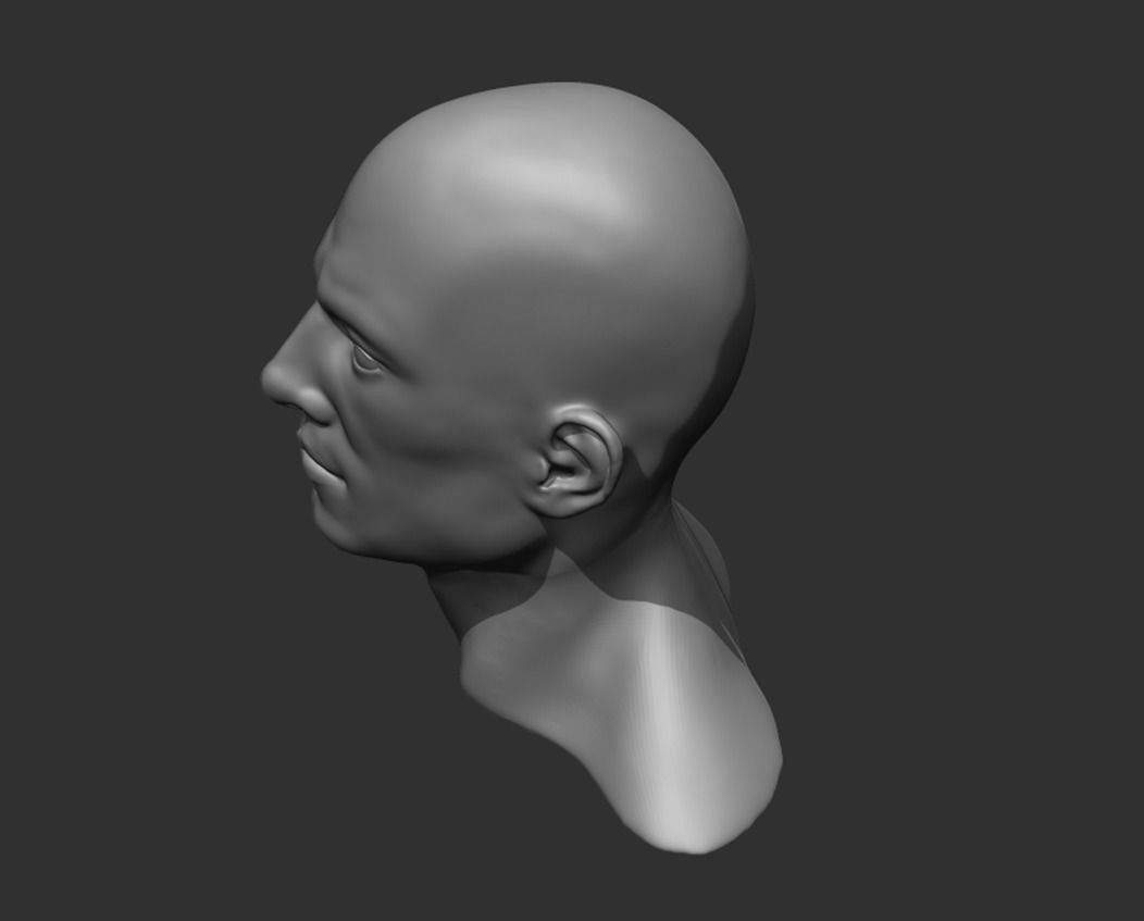 ArtStation - Realistic Male Head 3D Model | Game Assets