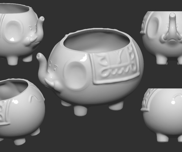 ArtStation Elephant Vase Plant Resources