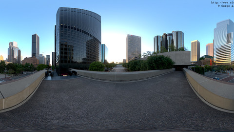 Cityscape HDRi Pano 011 + 25 backplates