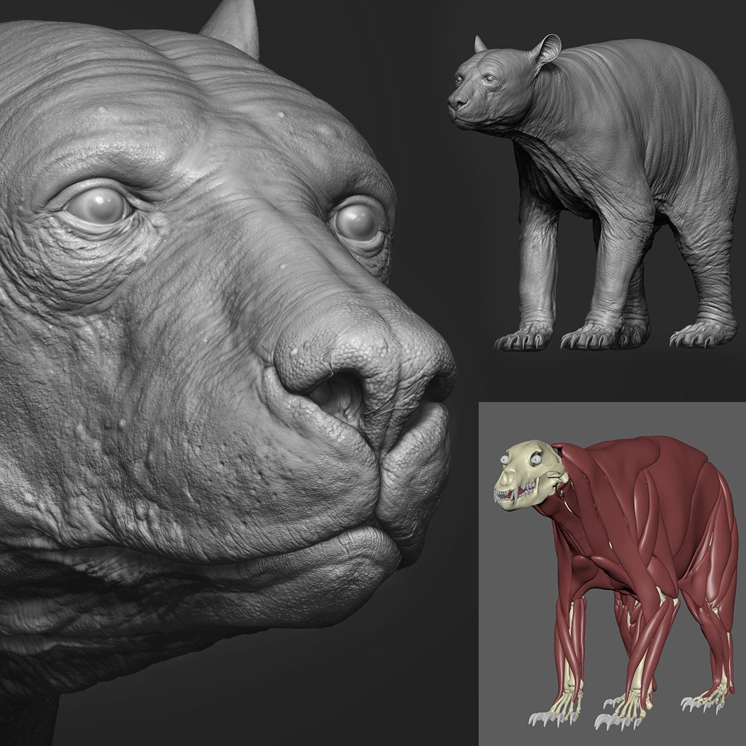 ArtStation - Bear Sculpt in Blender