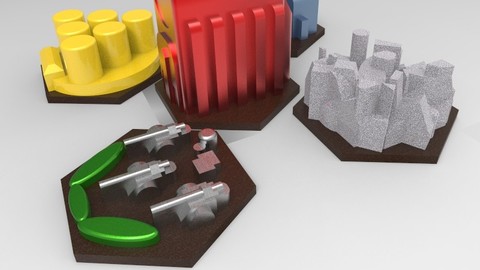 BattleTech 1.25" Hex Miscellaneous Buildings (5)