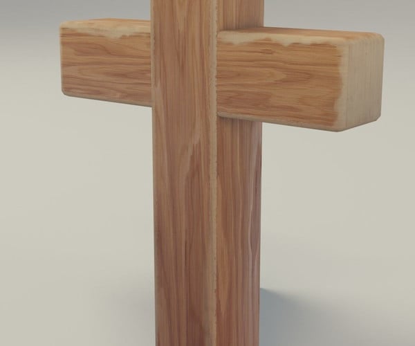 ArtStation - Wooden Cross 3D Model | Game Assets