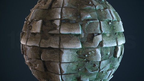 4k PBR Texture Of Wet Stone