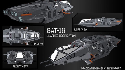 Space-Atmospheric Transport SAT-16 Unarmed modification 3D model