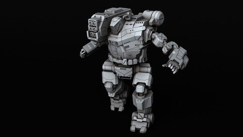 BATTLETECH Hunchback HBK-4P 3D print model