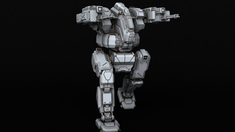 BATTLETECH BlackJack BJ-1 3D print model