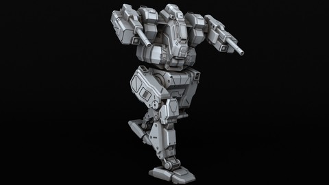 BATTLETECH BlackJack BJ-1DB 3D print model