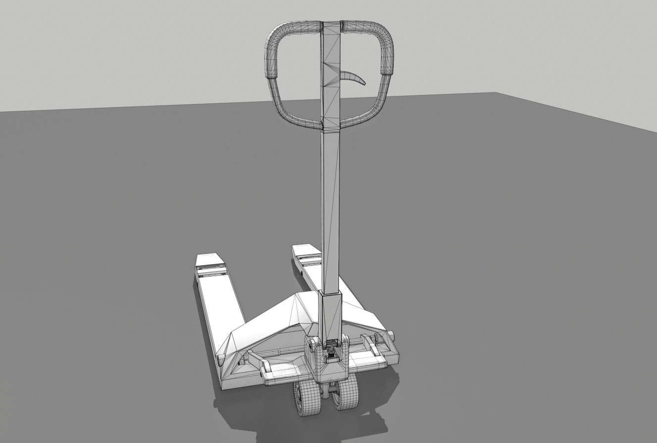 ArtStation Industrial Pallet Truck Trolley 2 Game Assets