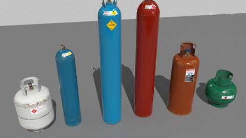 Industrial Gas Cylinders Pack 1