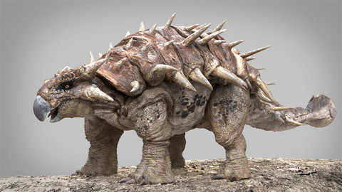 Ankylosaurus Riggged 3D model