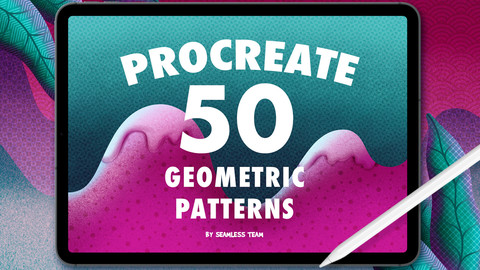 50 GEOMETRIC PATTERN BRUSHES FOR PROCREATE