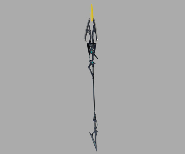 Artstation - Sci-fi Spear Low-poly 3d Model 