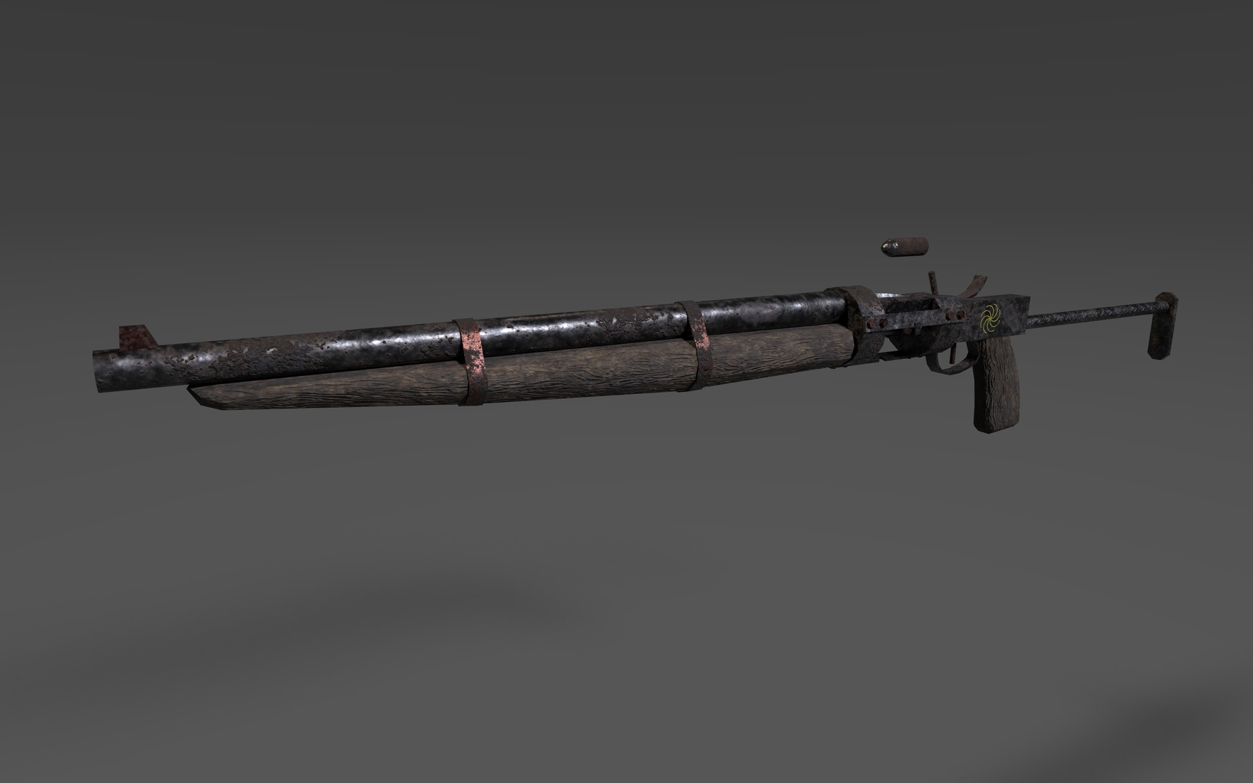 ArtStation - Post apocalyptic single-shot breechloading rifle | Game Assets