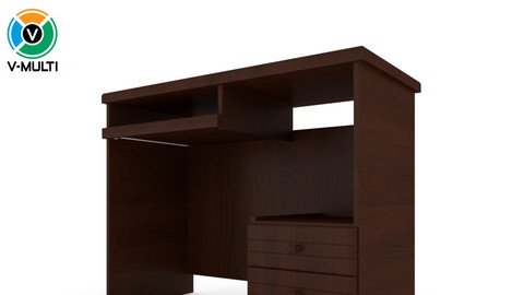 3D Model: Wooden Desk