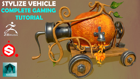Stylized Vehicle Tutorial – Complete Gaming Pipeline