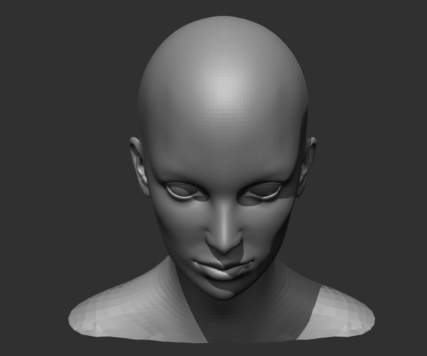 ArtStation - Male and Female Head Realistic Base Mesh 3D Model | Game ...