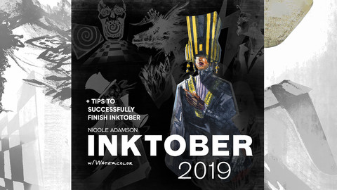 Watercolor Inktober 2019
