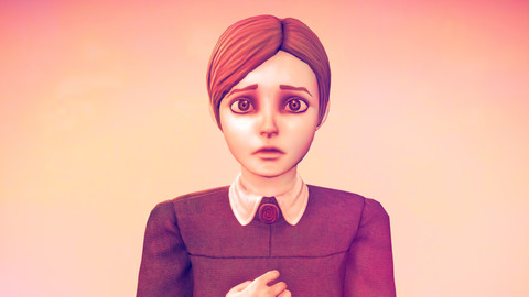 Jennifer(Rule Of Rose) - Stylized Female Character - Game Ready
