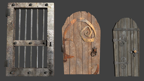 Wooden and metal doors