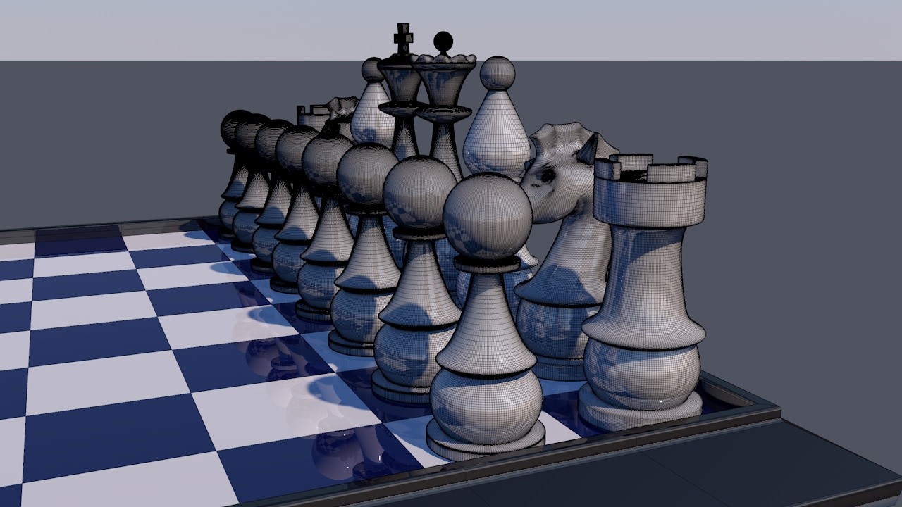 Chess Pieces Board Open Ready To Play 3D Model in Board Games 3DExport