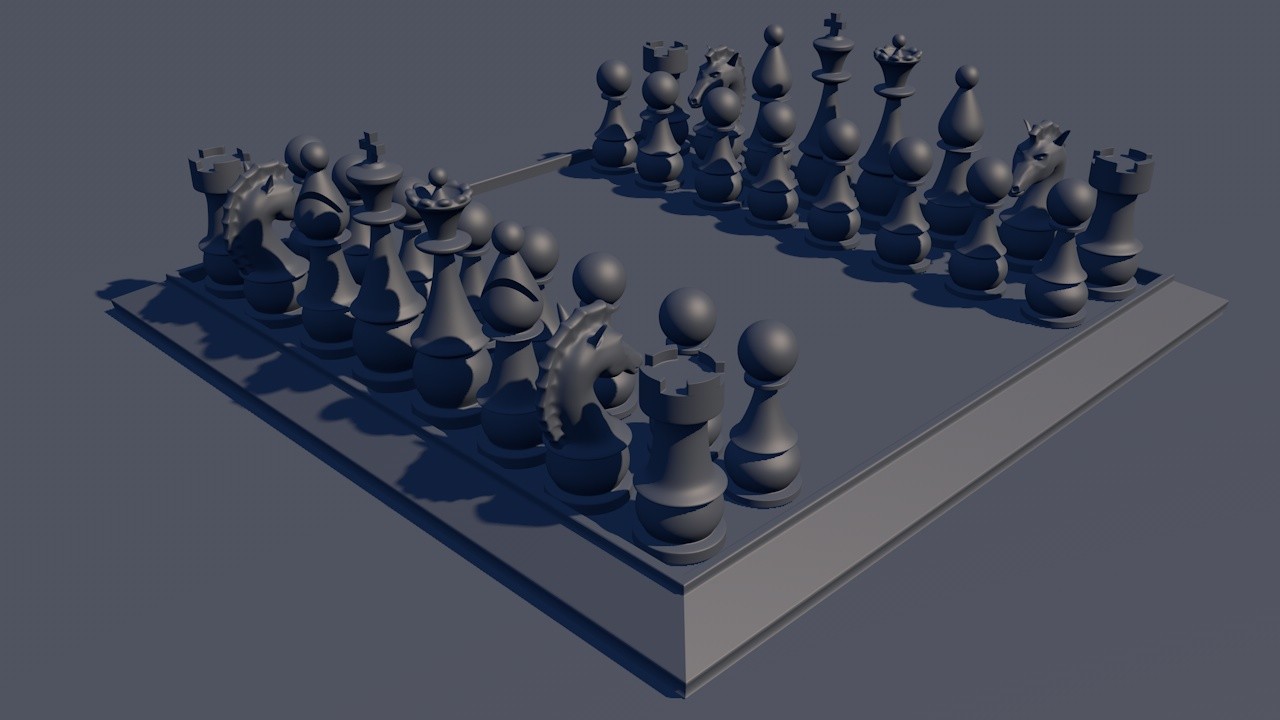 Chess board & pieces - Download Free 3D model by sso_aco