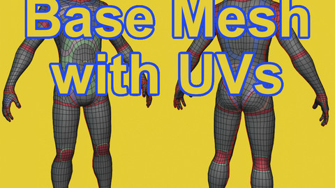 Free Male Base Mesh